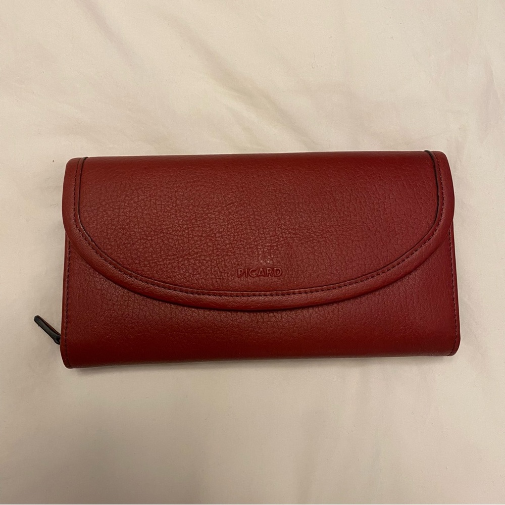 PICARD Red Leather Wallet